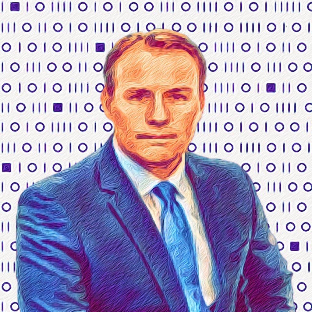 Stylised portrait of Gregory Keough